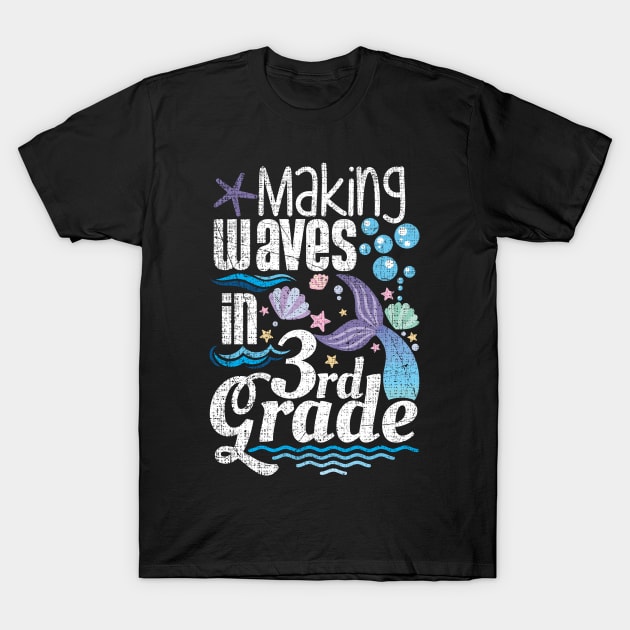 Making Waves In 3rd Grade T-Shirt by ozalshirts